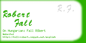 robert fall business card