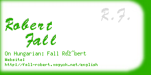 robert fall business card